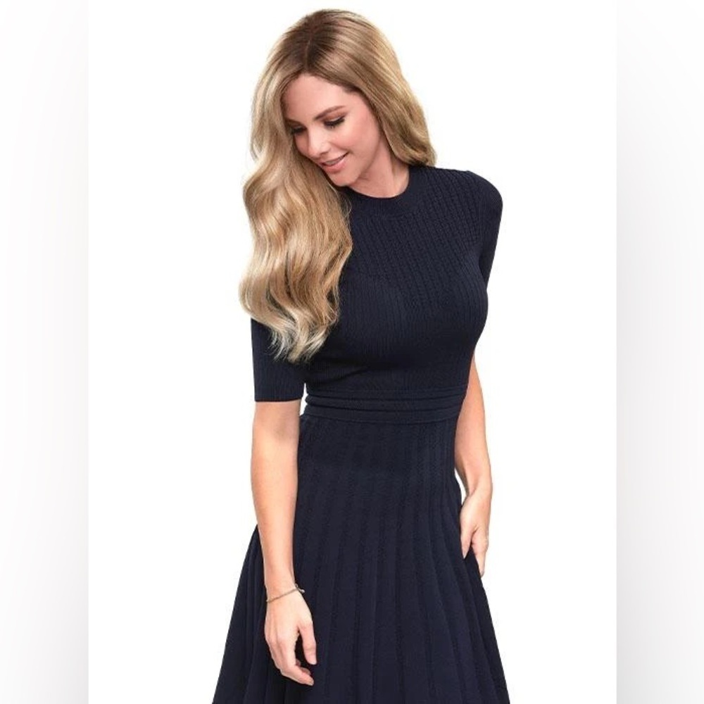 NWOT Ted Baker Navy Blue Knit Dress size 0 - Picture 2 of 12